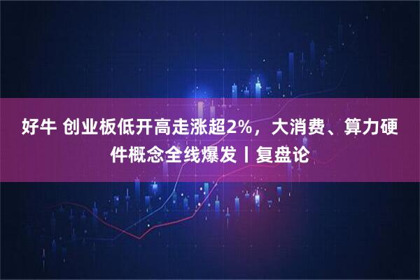 好牛 创业板低开高走涨超2%，大消费、算力硬件概念全线爆发丨复盘论